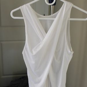 White Lululemon Tee Twisted Front